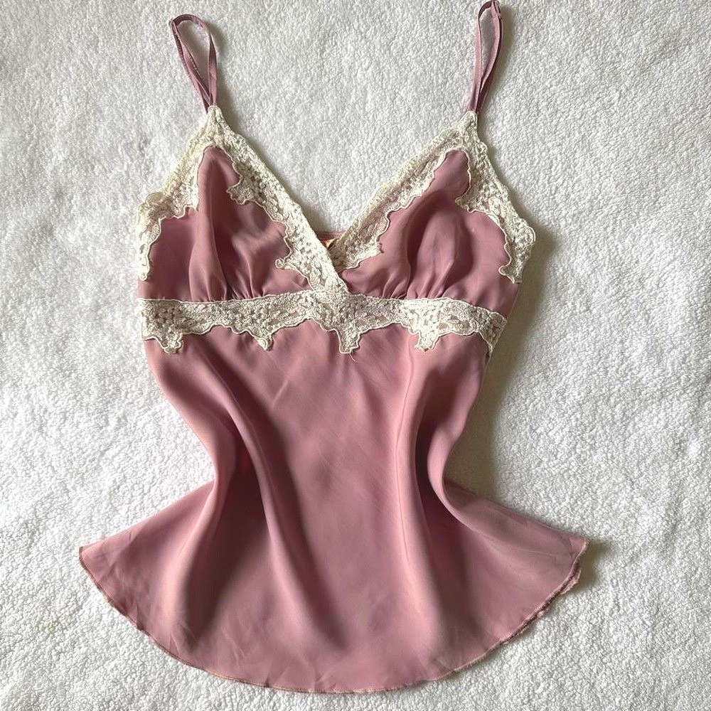 RARE european JOY'S princess cami with lace top